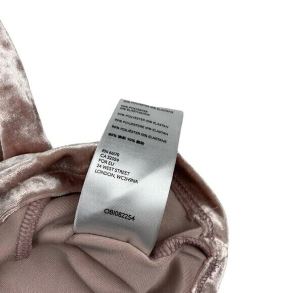 UO Velvet Puff Sleeve Bustier Blouse XS Pink - Picture 5 of 6